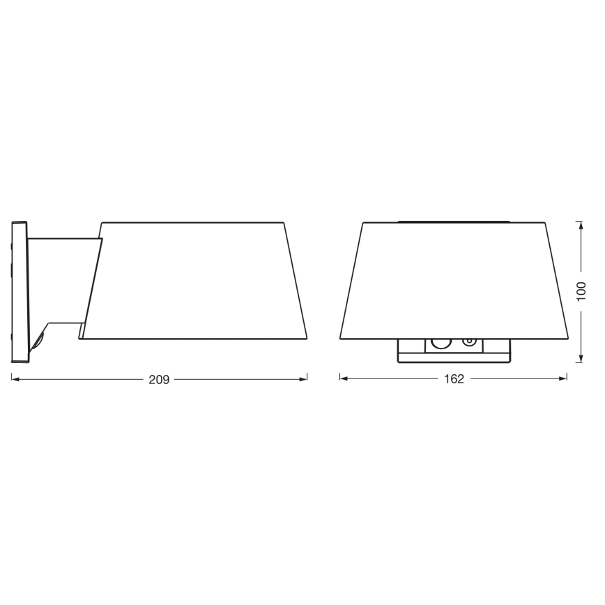 Osram - Applique murale solaire LED avec capteur ENDURA STYLE LED/10,1W/4,2V 2000 mAh IP54 anthracite