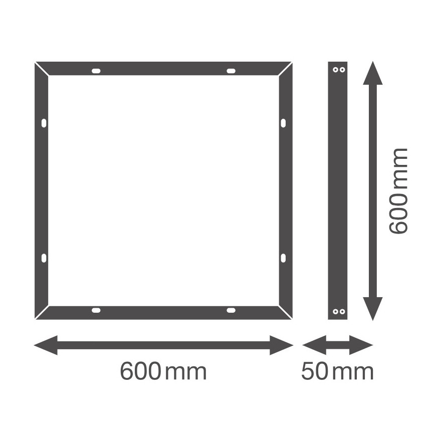 Osram - Metalen frame voor montage van LED-panelen ESSENTIAL 60x60 cm wit