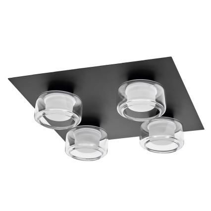 Osram - LED badkamerplafondlamp ORBIS FLAME 4xLED/5,5W/230V 3000/4000K IP44 zwart