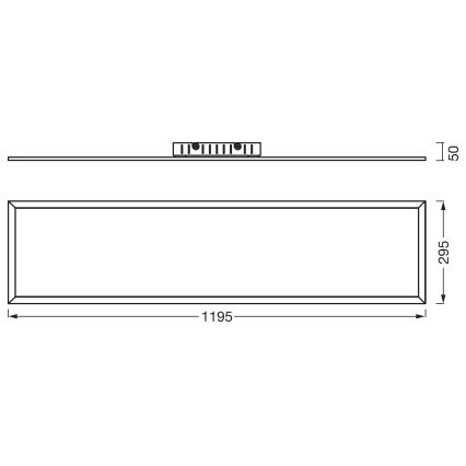 Osram - Panneau LED en saillie PLANON LED/40W/230V 3000K 30x120 cm blanc