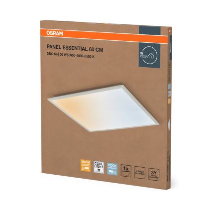 Osram - Panneau LED encastrable pour faux plafond PANEL ESSENTIAL LED/50W/230V 3000/4000/6500K 60x60 cm blanc