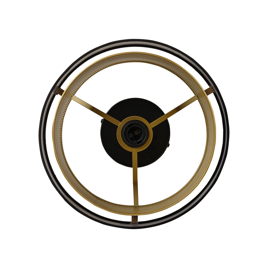 Osram - Plafondlamp DECOR HORNET 1xE27/10W/230V Ø 30 cm zwart/goud