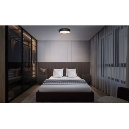 Osram - Plafondlamp ORBIS PARIS 2xE27/25W/230V Ø 40 cm zwart