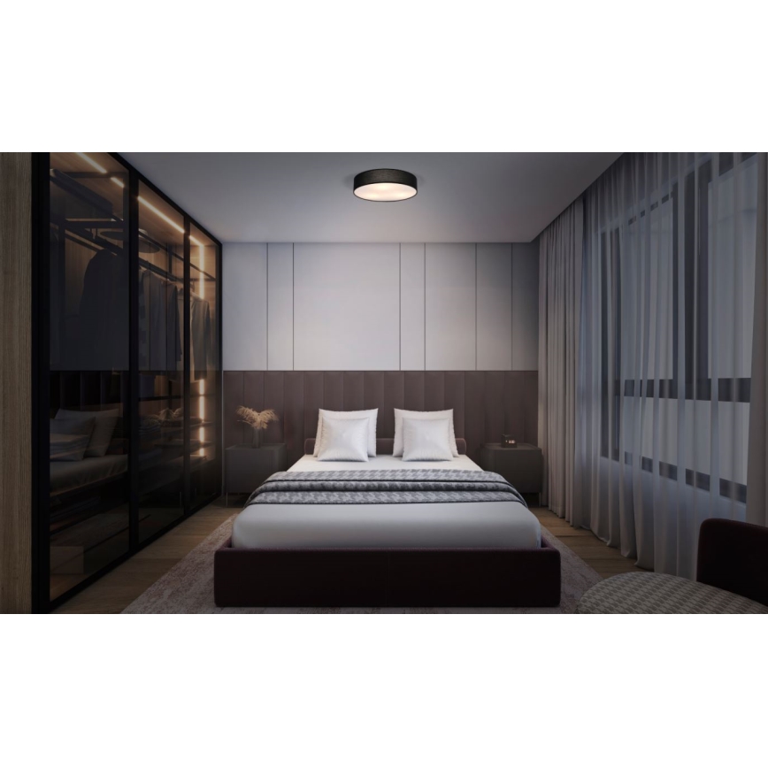 Osram - Plafondlamp ORBIS PARIS 2xE27/25W/230V Ø 40 cm zwart