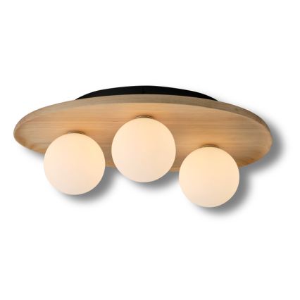 Osram - Plafondlamp WOOD NEST 3xG9/5W/230V rubberhout