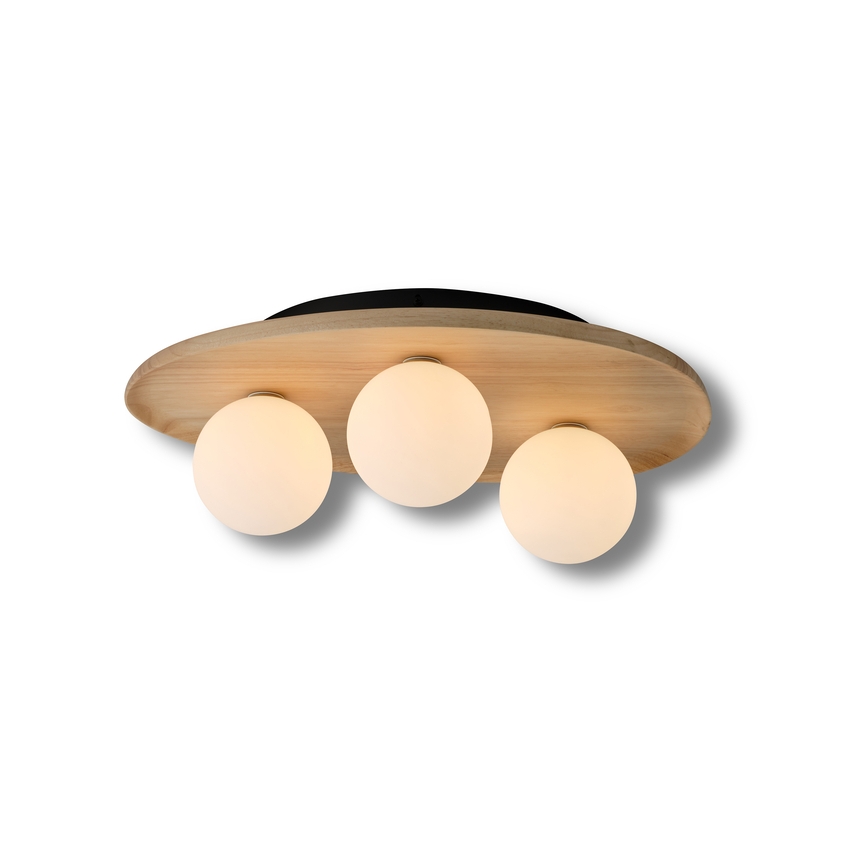 Osram - Plafondlamp WOOD NEST 3xG9/5W/230V rubberhout