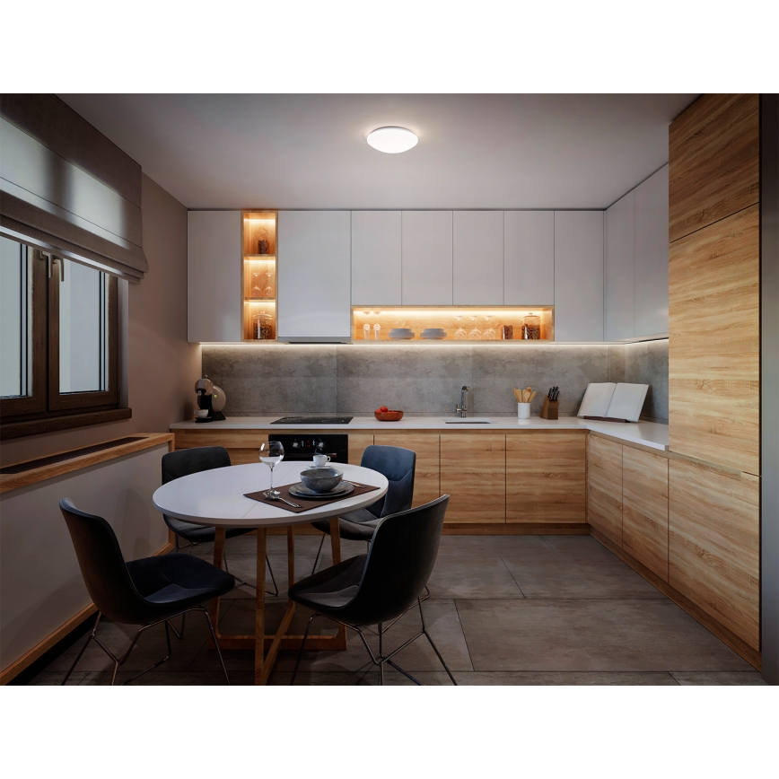 Osram - Plafonnier CEILING ESSENTIAL 1xE27/25W/230V Ø 25 cm blanc