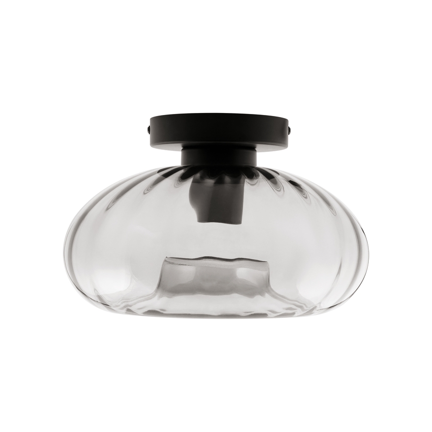 Osram - Plafonnier DECOR SMOKE 1xE27/12W/230V Ø 28 cm noir/gris fumé