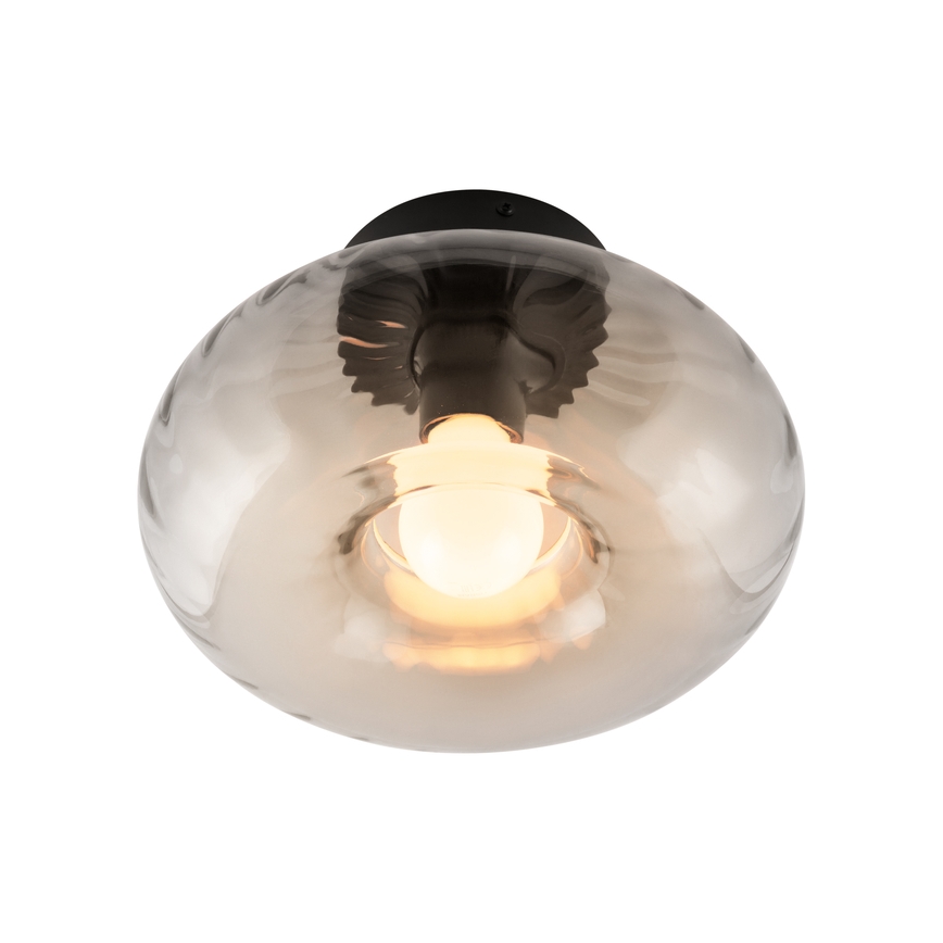 Osram - Plafonnier DECOR SMOKE 1xE27/12W/230V Ø 28 cm noir/gris fumé