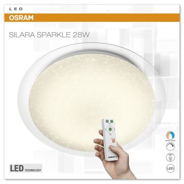 Osram - Plafonnier LED à intensité modulable SILARA SPARKLE LED/28W/230V 2800K-6000K