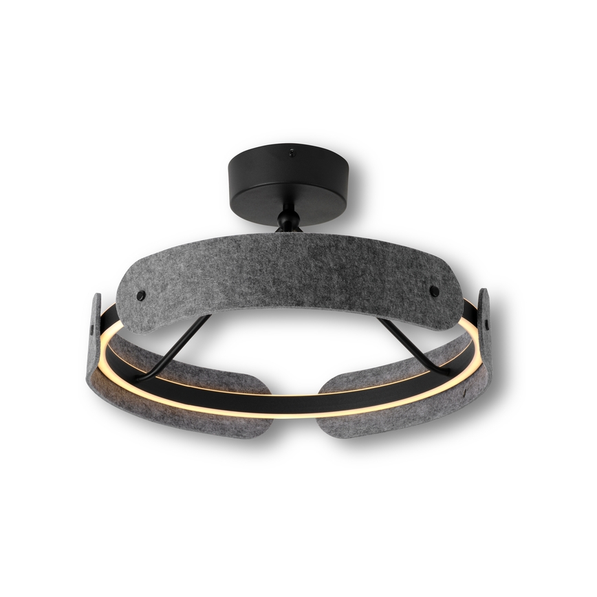 Osram - Plafonnier LED DECOR CURVE LED/33W/230V Ø 43 cm gris