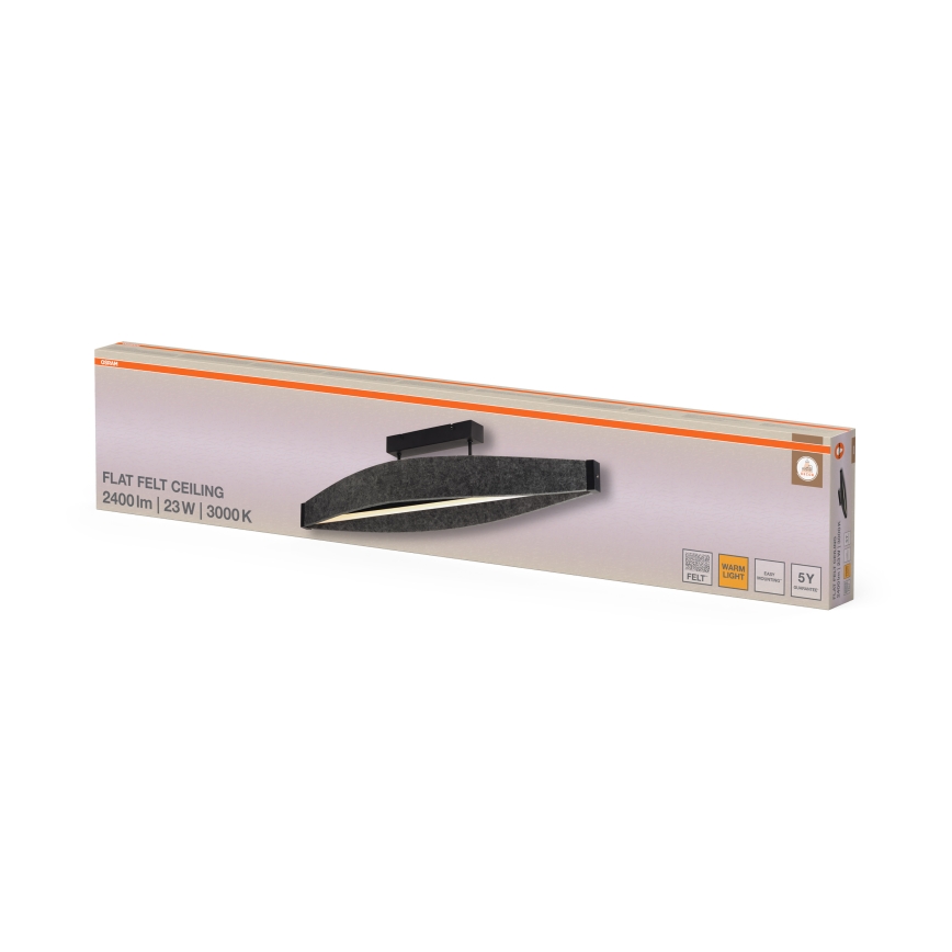 Osram - Plafonnier LED DECOR FLAT LED/23W/230V gris