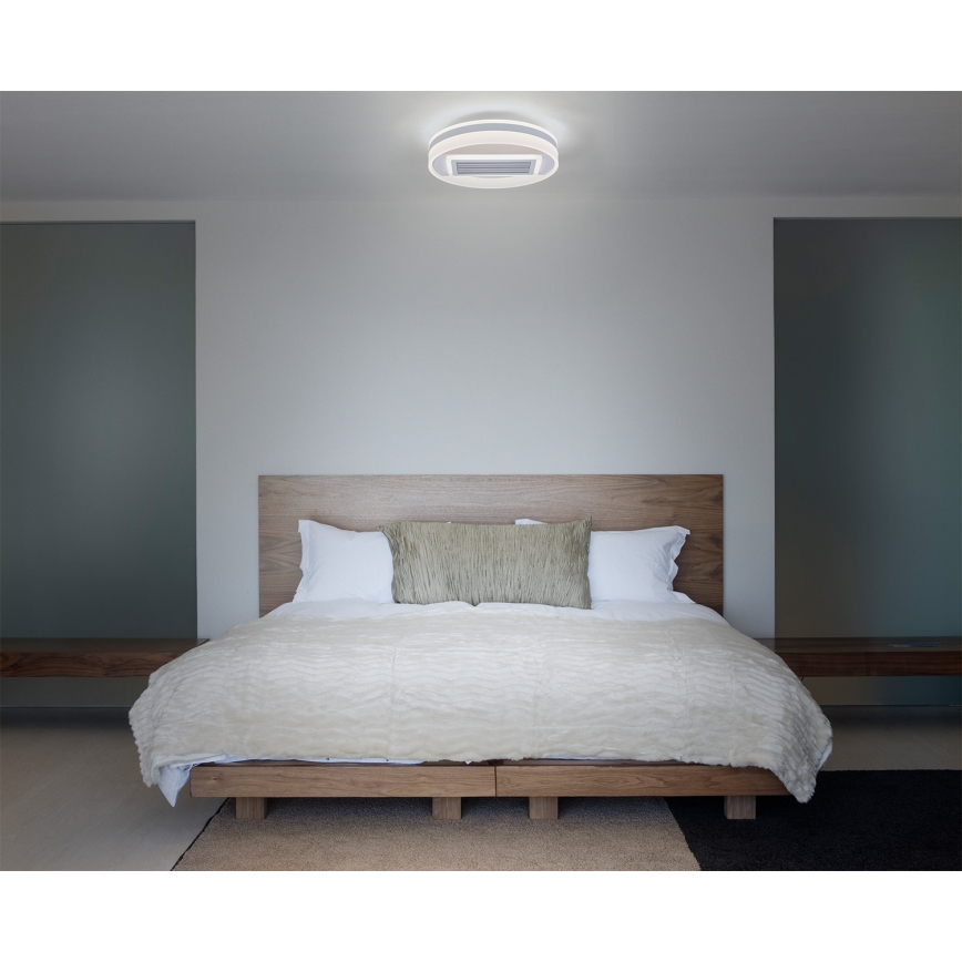 Osram - Plafonnier LED dimmable avec ventilateur (LED/55W/230V 3000-6500K), blanc + télécommande
