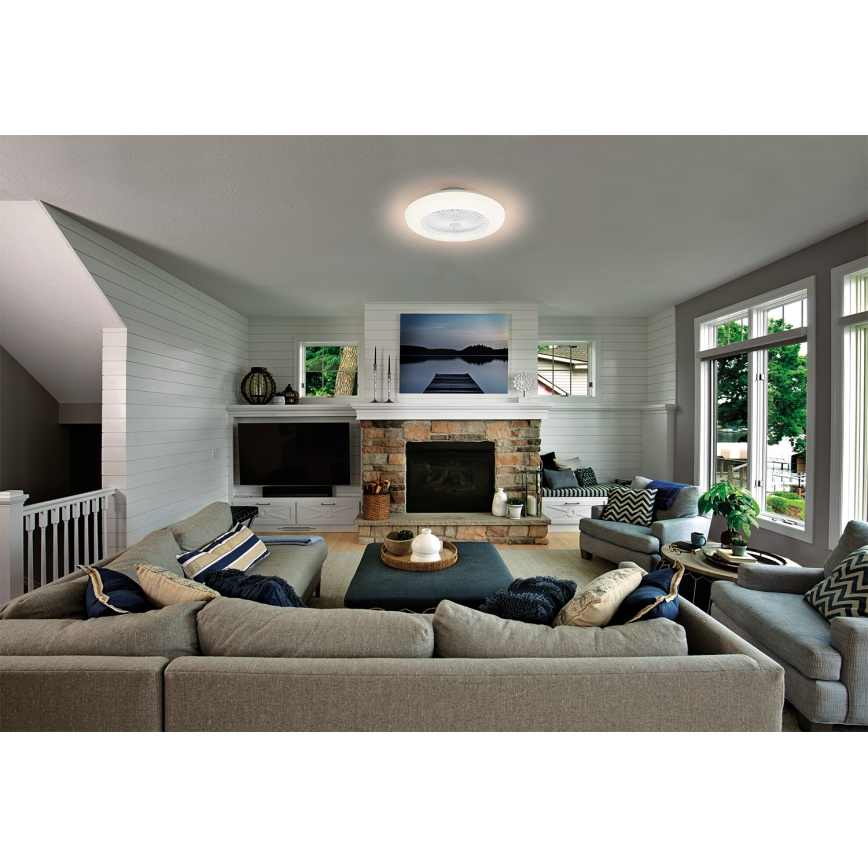 Osram - Plafonnier LED dimmable avec ventilateur SMART+ LED/75W/230V 3000-6500K Wi-Fi + télécommande