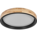 Osram - Plafonnier LED dimmable MARIANO LED/24W/230V Ø 41 cm chêne/noir