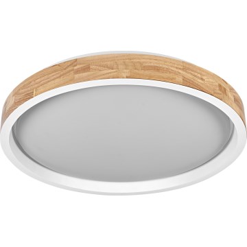 Osram - Plafonnier LED dimmable MARIANO LED/36W/230V Ø 51 cm chêne/blanc