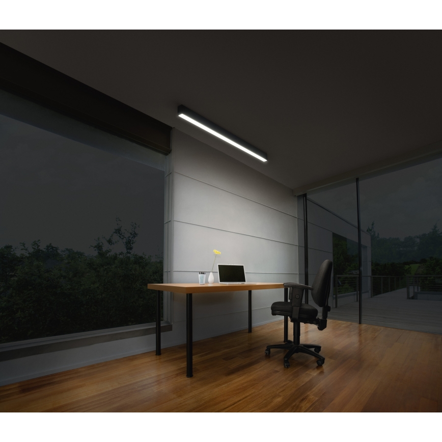 Osram - Plafonnier LED dimmable OFFICE LINE LED/11/20/30W/230V 4000K 112,6 cm noir