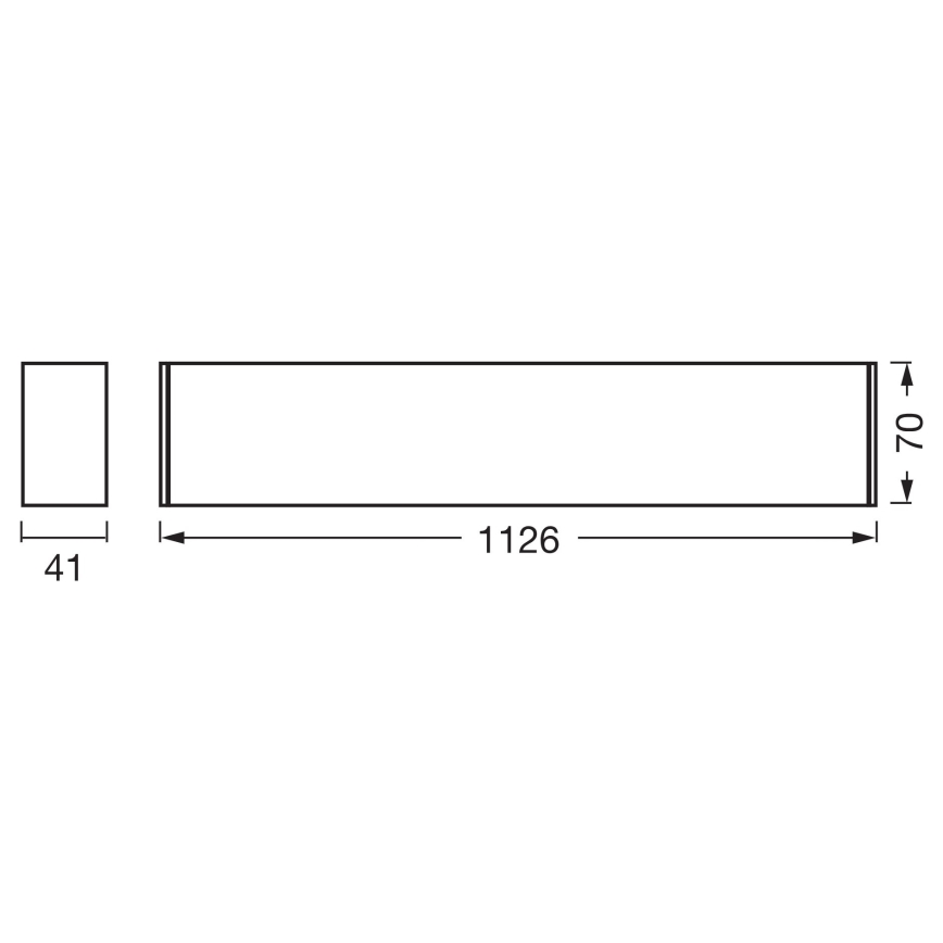 Osram - Plafonnier LED dimmable OFFICE LINE LED/11/20/30W/230V 4000K 112,6 cm noir