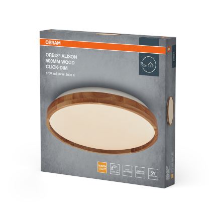 Osram - Plafonnier LED à intensité variable ORBIS ALISON LED/36W/230V Ø 50 cm beige