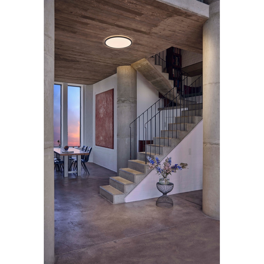 Osram - Plafonnier LED dimmable ORBIS ULTRA SLIM LED/22W/230V 3000K Ø 40 cm noir