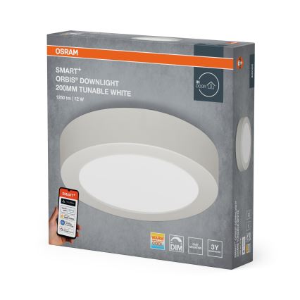 Osram - Plafonnier LED dimmable SMART+ DOWNLIGHT LED/12W/230V Ø 20 cm 3000-6500K Wi-Fi
