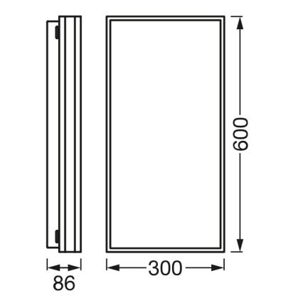 Osram - Plafonnier LED dimmable SMART+ MAGNET LED/42W/230V 30x60 cm 3000-6500K Wi-Fi