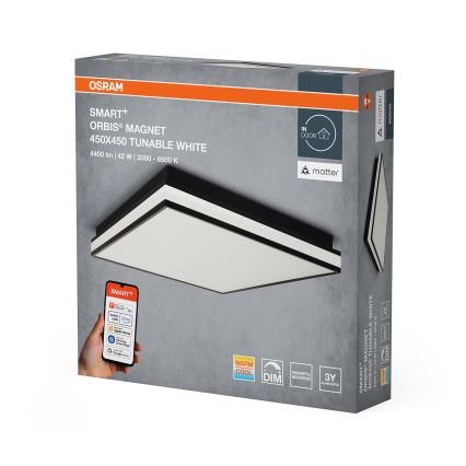 Osram - Plafonnier LED dimmable SMART+ MAGNET LED/42W/230V 45x45 cm 3000-6500K Wi-Fi