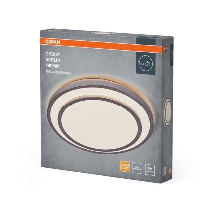 Osram - Plafonnier LED ORBIS BERLIN 36 W/230 V Ø 49,2 cm argenté