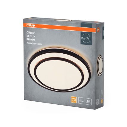Osram - Plafonnier LED ORBIS BERLIN LED/24W/230V Ø 39 cm noir