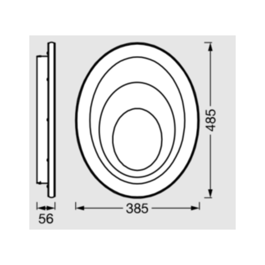 Osram - Plafonnier LED ORBIS SPIRAL LED/37W/230V blanc