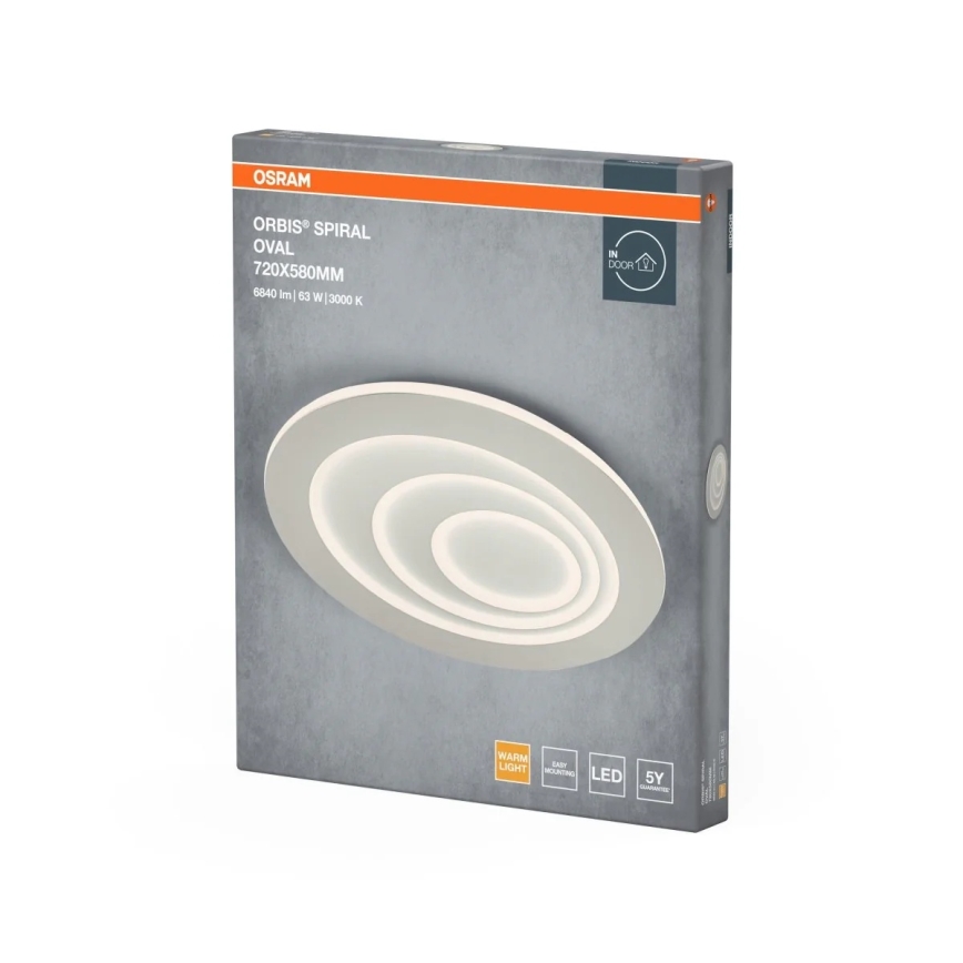 Osram - Plafonnier LED ORBIS SPIRAL LED/63W/230V blanc