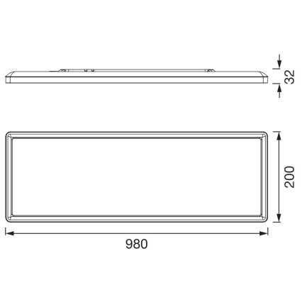 Osram - Plafonnier LED PLANON EASYFIX LED/30W/230V 2800/4000/6000K IP54 noir