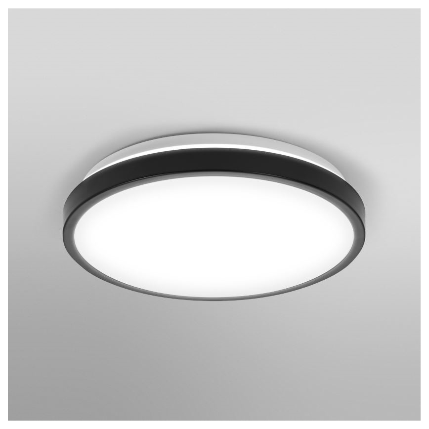 Osram - Plafonnier LED DISC pour salle de bains LED/18W/230V 3000/4000K Ø 30 cm IP44 noir
