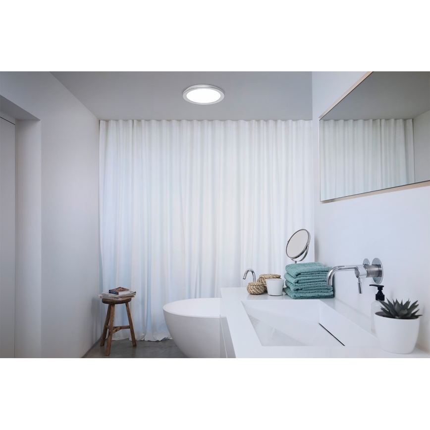 Osram - plafonnier LED pour salle de bains ORBIS DISC LED/22W/230V 3000/4000K Ø 30 cm IP44 chrome mat