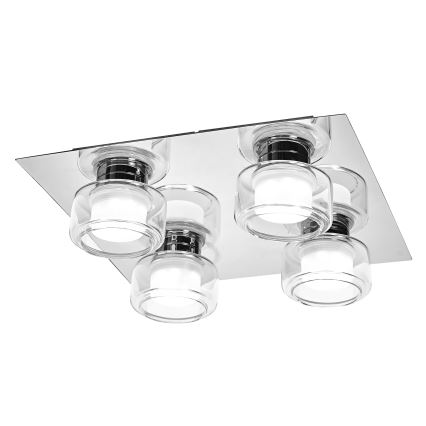 Osram - Plafonnier LED pour salle de bains ORBIS FLAME 4xLED/5,5W/230V 3000/4000K IP44 chrome brillant