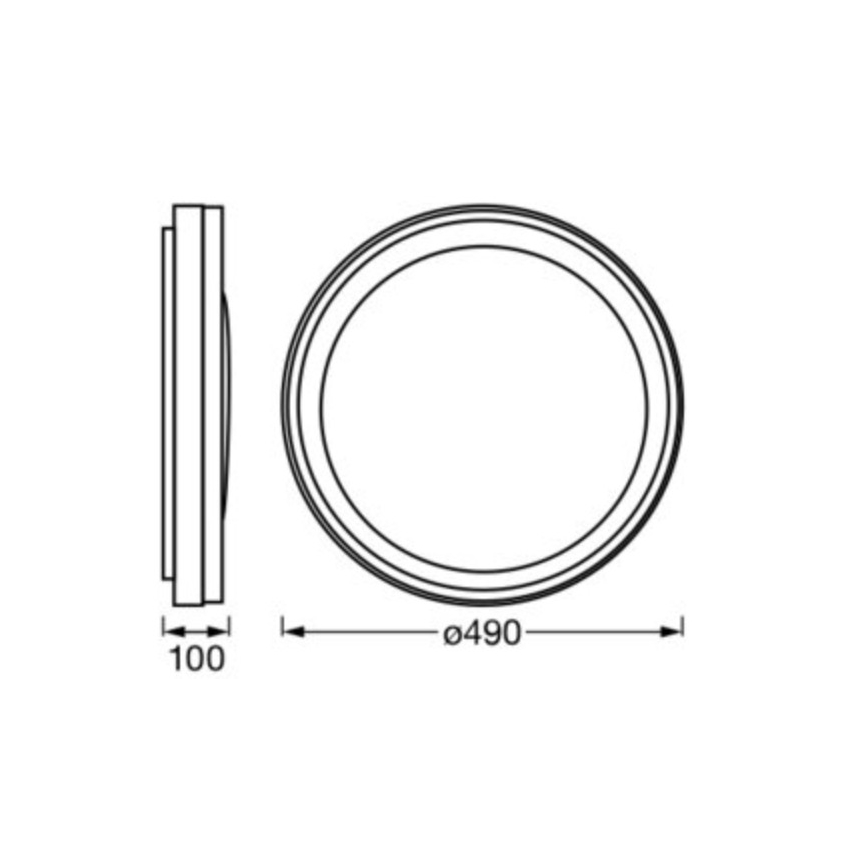 Osram - Plafonnier LED RGBW dimmable SMART+ MAGIC LED/38W/230V Ø 49 cm blanc 2700-6500K Wi-Fi