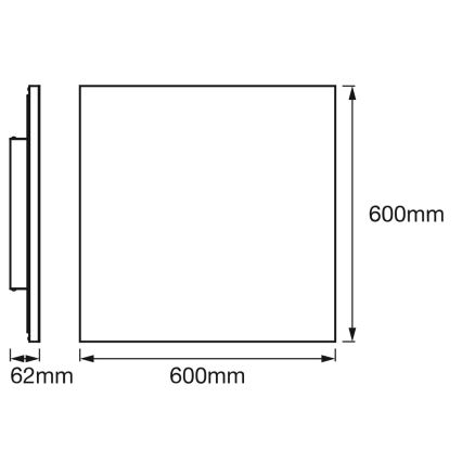 Osram - Plafonnier LED RGBW dimmable SMART+ PLANON LED/40W/230V 60x60 cm 3000-6500K Wi-Fi