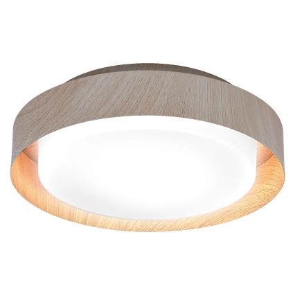 Osram - Plafonnier ORBIS MADRID 2xE27/10W/230V, diam. 29 cm, décor bois
