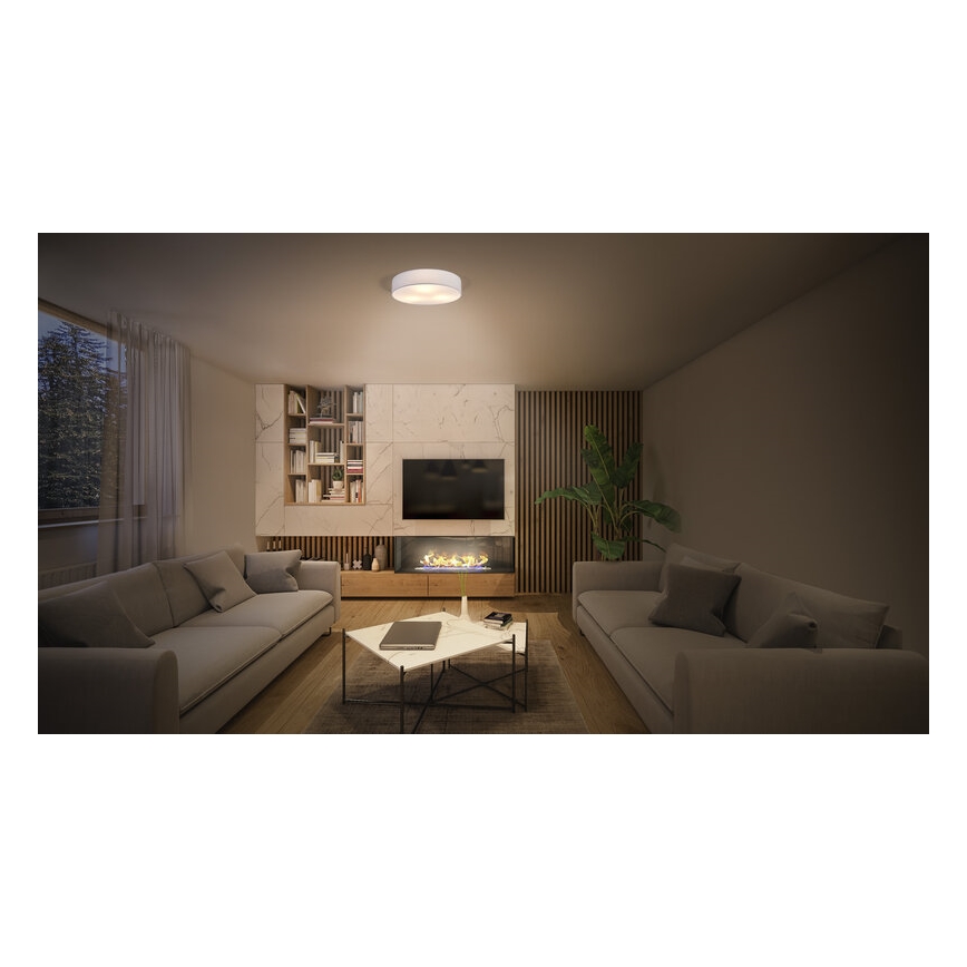 Osram - Plafonnier ORBIS PARIS 1xE27/25W/230V Ø 30 cm blanc