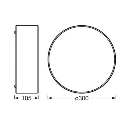 Osram - Plafonnier ORBIS PARIS 1xE27/25W/230V Ø 30 cm marron