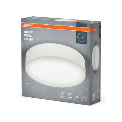 Osram - Plafonnier ORBIS PARIS 2xE27/25W/230V Ø 40 cm blanc
