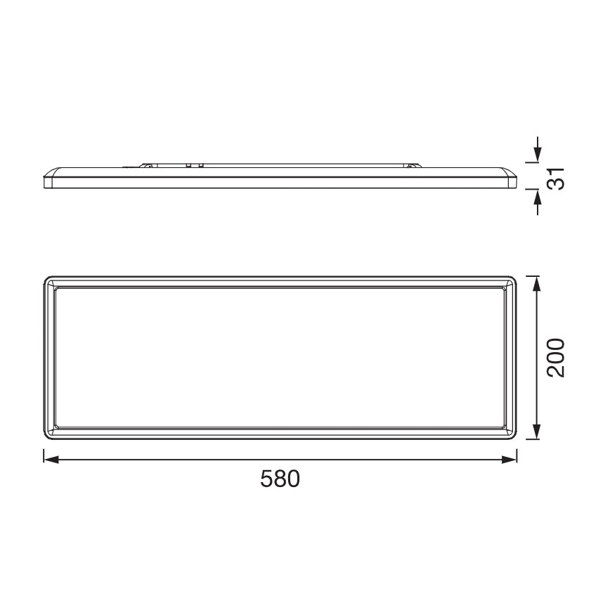 Osram - LED Plafonnier PLANON EASYFIX LED/24W/230V 2800/4000/6000K IP54 noir