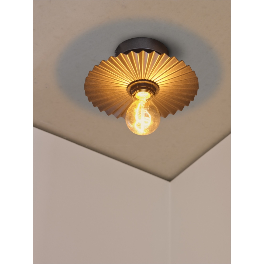 Osram - Plafonnier PLISSEE 1xE27/15W/230V Ø 20 cm anthracite