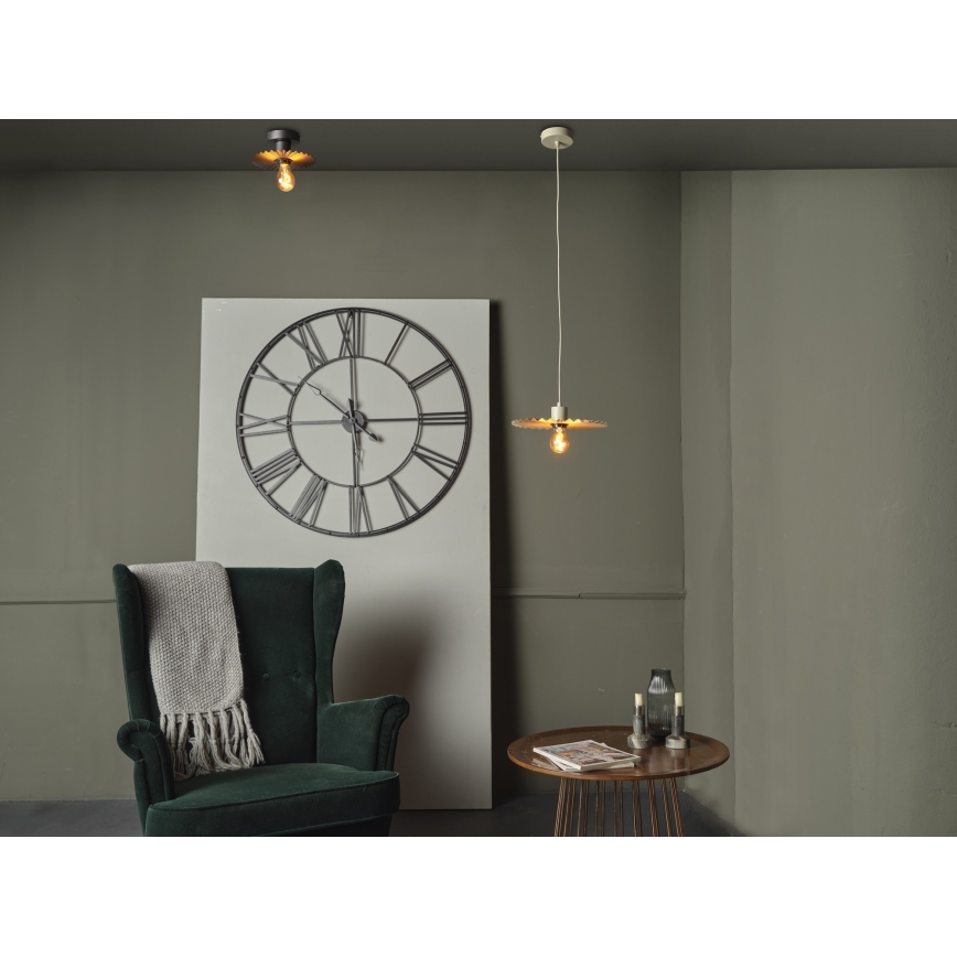 Osram - Plafonnier PLISSEE 1xE27/15W/230V Ø 20 cm anthracite