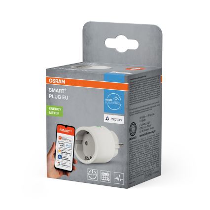 Osram - Prise connectée SMART+ MATTER SCHUKO 2300W/230V/10A Wi-Fi blanche