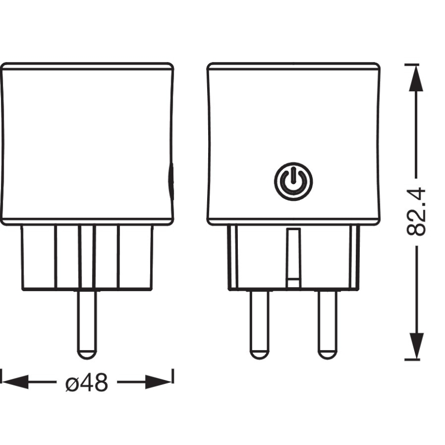 Osram - Prise intelligente SMART+ SCHUKO 2300W/230V/10A blanche