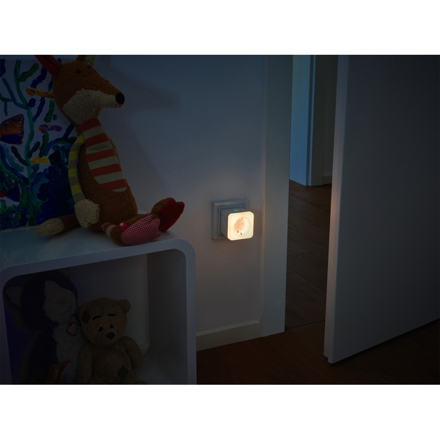 Osram - Prise SCHUKO dimmable à LED avec veilleuse SMART+ NIGHTLIGHT 3680 W/230 V Wi‑Fi