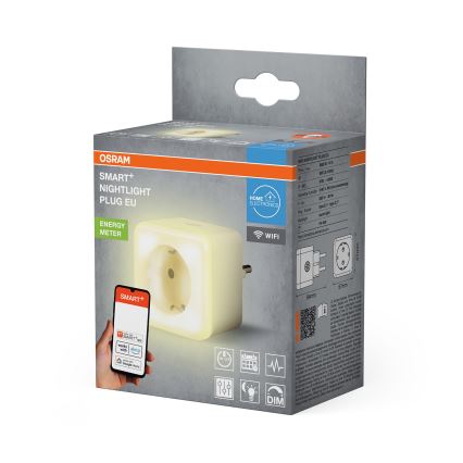 Osram - Prise SCHUKO dimmable à LED avec veilleuse SMART+ NIGHTLIGHT 3680 W/230 V Wi‑Fi