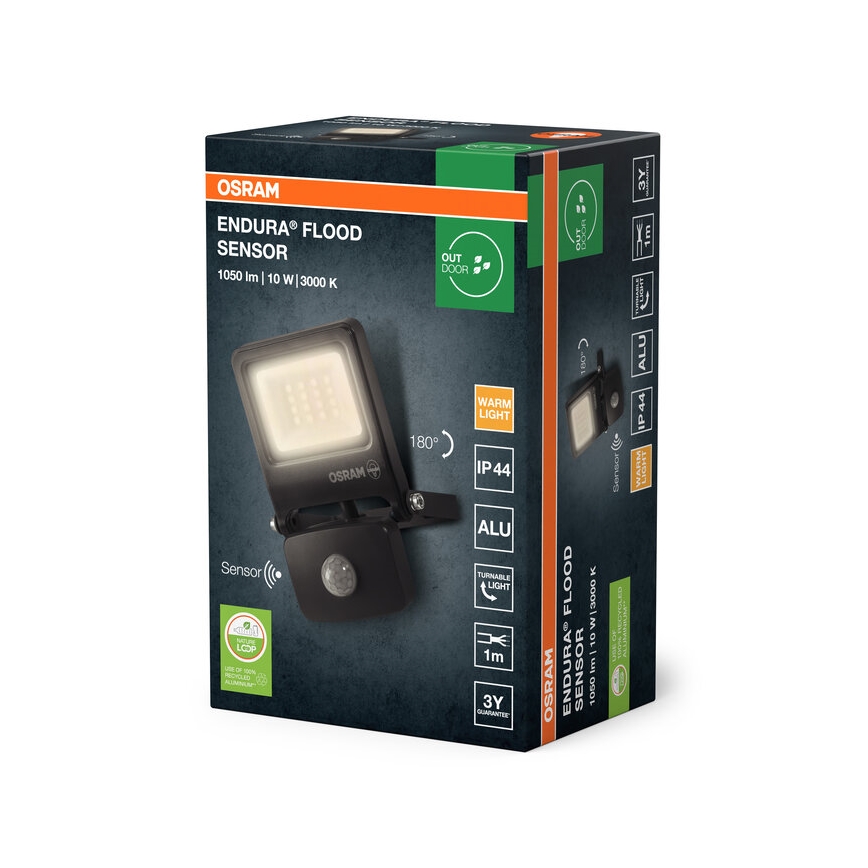 Osram - Projecteur LED avec détecteur ENDURA LED/10W/230V 3000K IP44