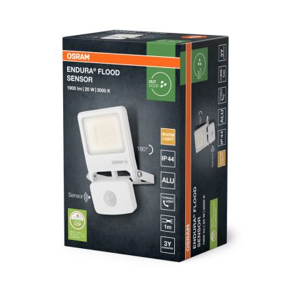 Osram - Projecteur LED avec détecteur ENDURA LED/20W/230V 3000K IP44